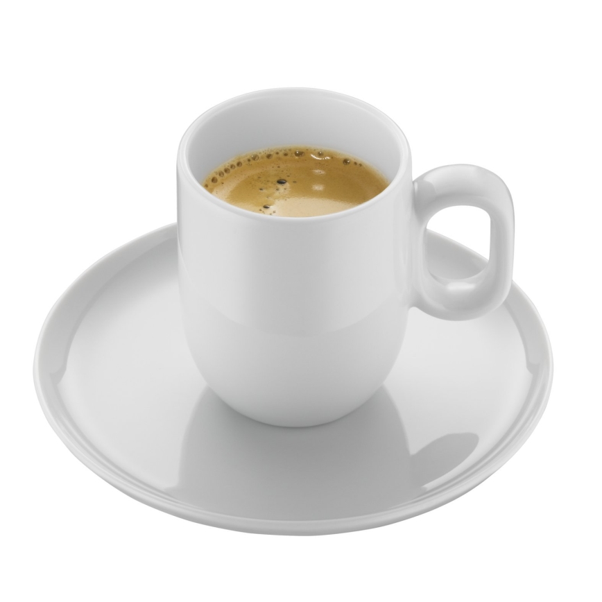 WMF - ZESTAW 2x Filiżanka do espresso ze spodkiem BARISTA biała