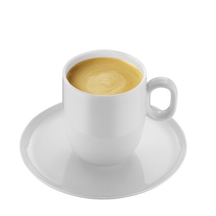 WMF - ZESTAW 2x Kubek do kawy z kremem z podstawką BARISTA 170 ml biały