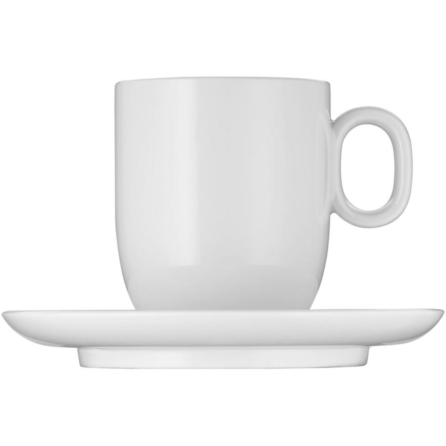 WMF - ZESTAW 2x Kubek do kawy z kremem z podstawką BARISTA 170 ml biały