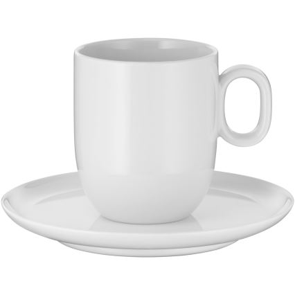 WMF - ZESTAW 2x Kubek do kawy z kremem z podstawką BARISTA 170 ml biały