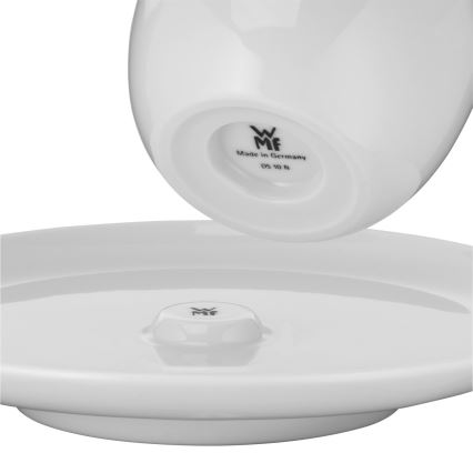 WMF - ZESTAW 2x Kubek do kawy z kremem z podstawką BARISTA 170 ml biały