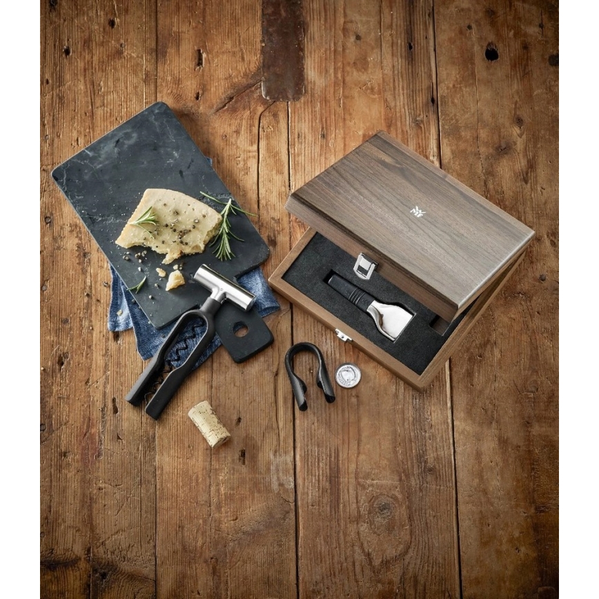 WMF - Zestaw dla sommelierów 3 szt. orzech