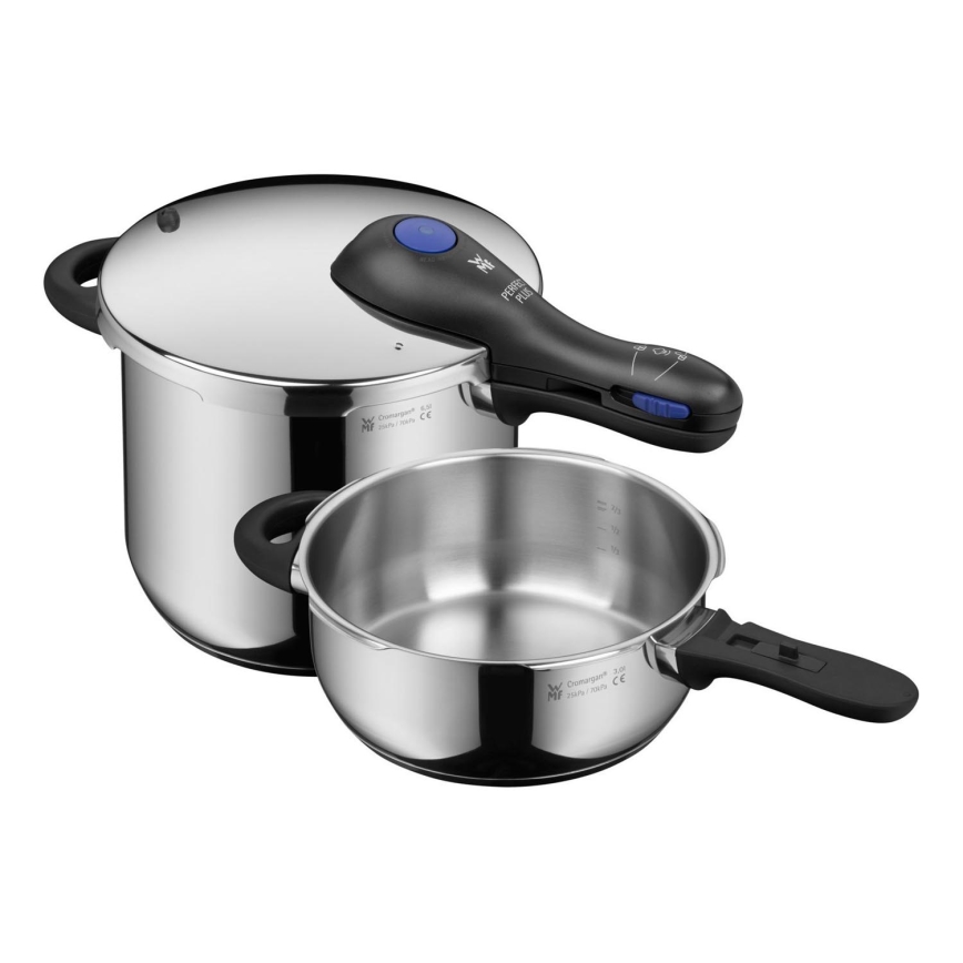 WMF - Zestaw garnków ciśnieniowych 6,5 l + 3 l PERFECT PLUS stal nierdzewna
