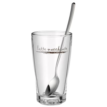 WMF - Zestaw szklanek i łyżeczek do latte macchiato CLEVER & MORE 6 szt.