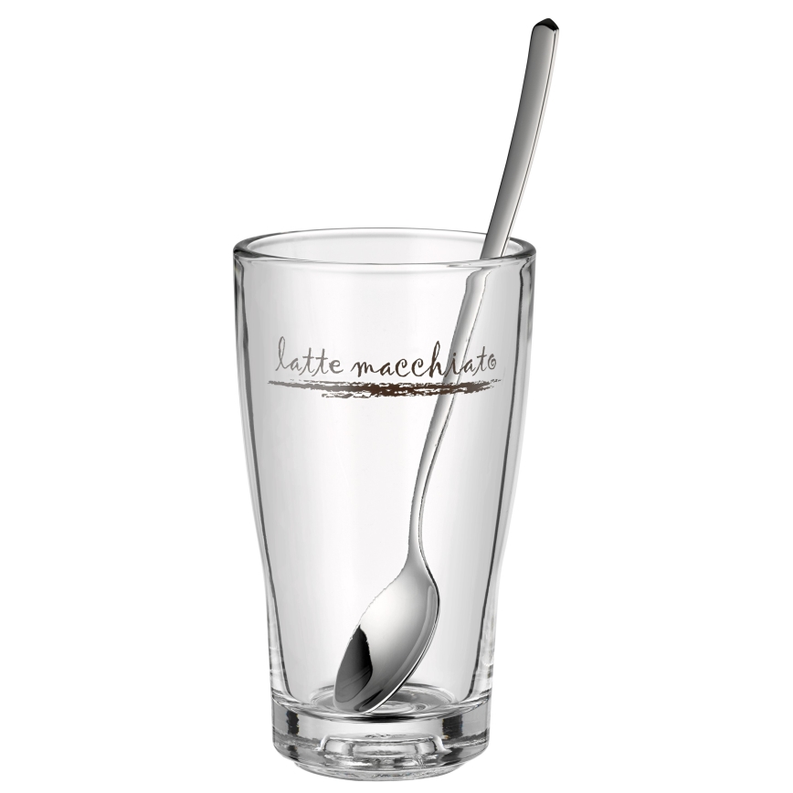 WMF - Zestaw szklanek i łyżeczek do latte macchiato CLEVER & MORE 6 szt.