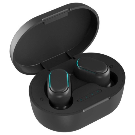 Wodoodporne słuchawki bezprzewodowe Bluetooth czarne