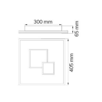 Wofi 11247 - LED Plafon ściemnialny NADRA LED/27W/230V