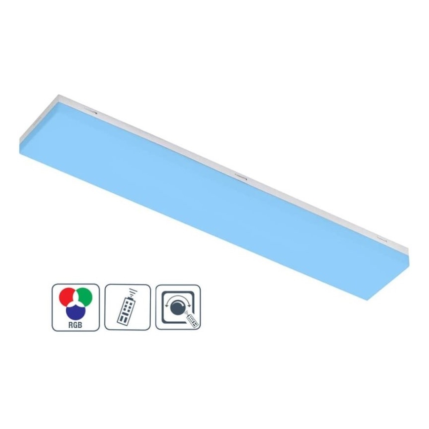 Wofi 11276 - LED RGB Ściemnialny panel natynkowy rozszerzalny FOURLIGHTS LED/10W/230V