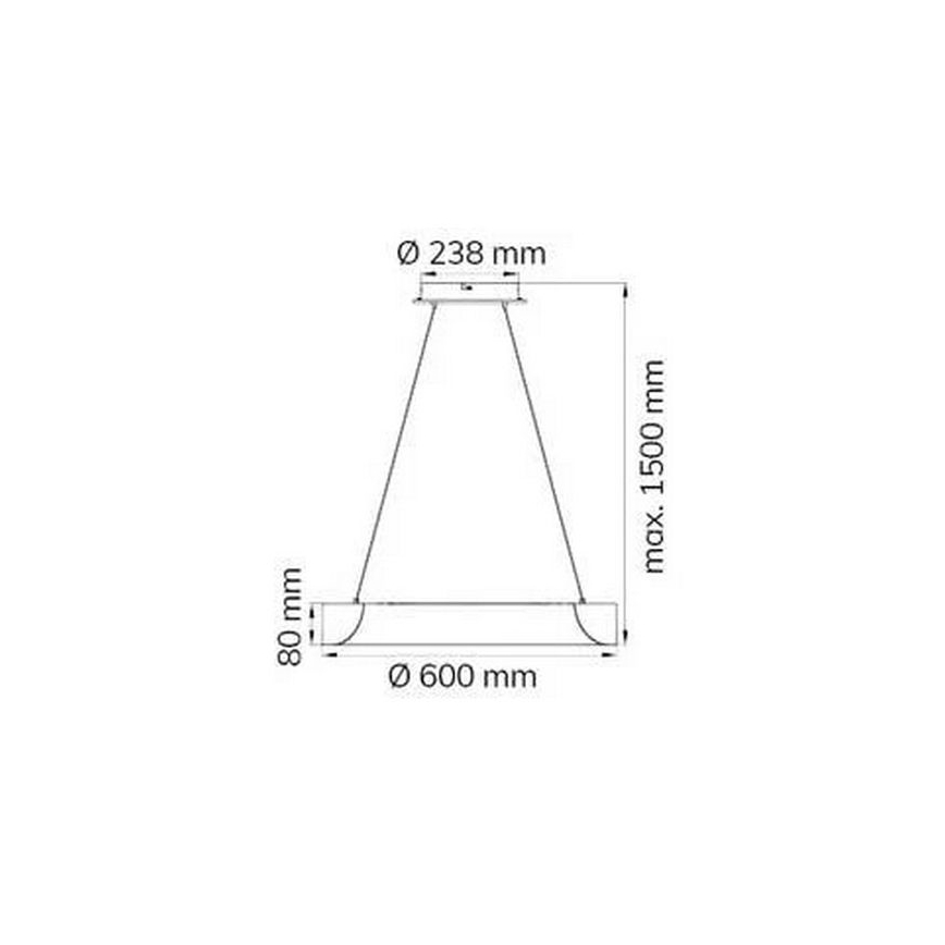 Wofi 11501FW - LED Ściemnialny zyrandol na lince SHAY LED/39W/230V 3000K biały