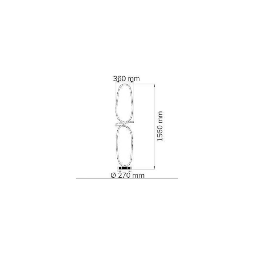 Wofi 11555 - LED Podłogowa lampa ściemnialna MADISON LED/51,5W/230V 2700-5500K + pilot zdalnego sterowania