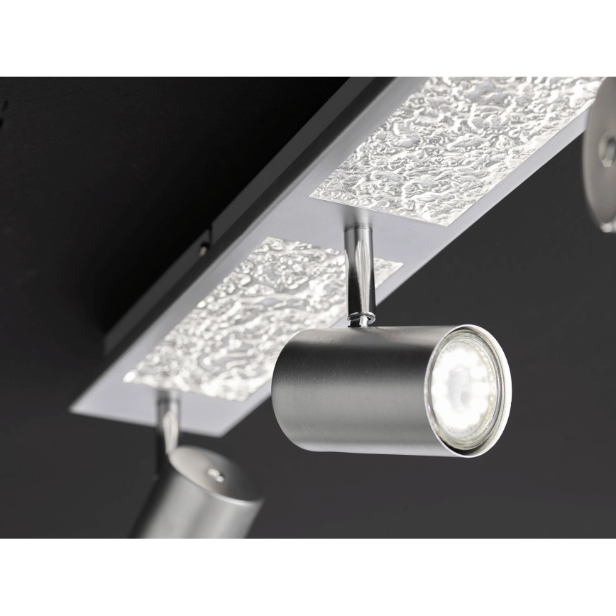 Wofi 11591 - Oprawa punktowa LED BALI 3xGU10/5W/230V + 2xLED/6W/230V 3000K