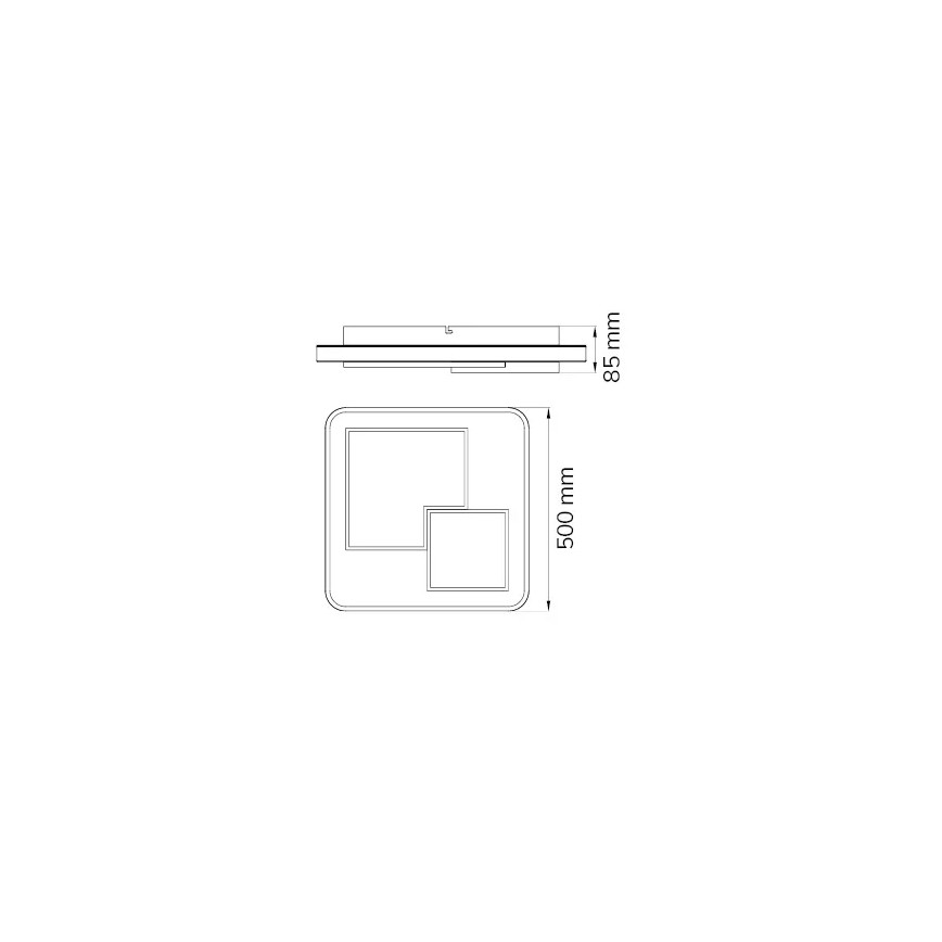 Wofi 11610 - LED Plafon ściemnialny FELA LED/40,5W/230V 3000K