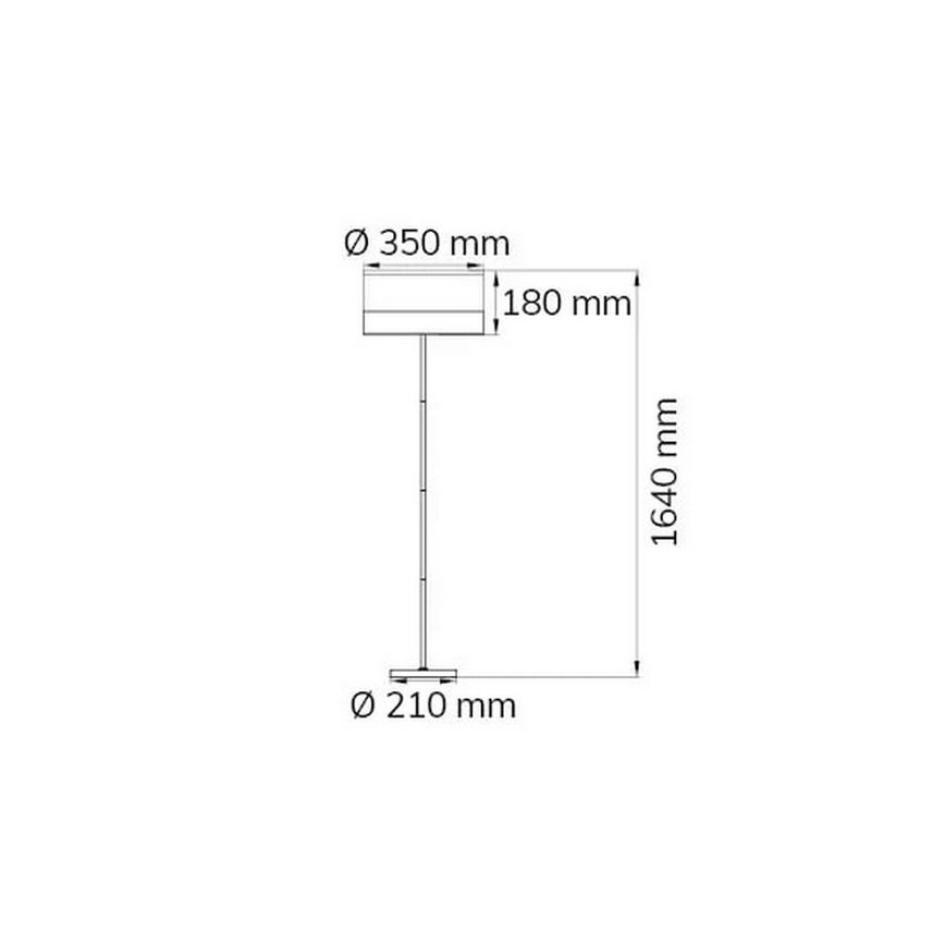 Wofi 11765 - Lampa podłogowa DAVIE 1xE27/40W/230V