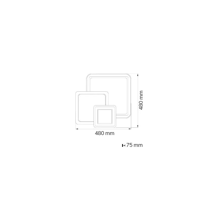 Wofi 11860 - LED Ściemnialny plafon MOLA LED/36W/230V 3000-5500K + pilot