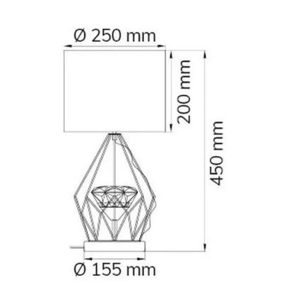 Wofi 11977 - LED Ściemnialna lampa stołowa AMY LED/10W/230V