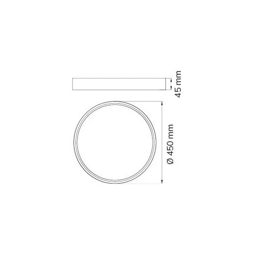 Wofi 12055 - LED regulowane oświetlenie sufitowe DUBAI LED/27,5W/230V białe