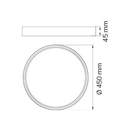 Wofi 12056 - LED Plafon DUBAI LED/27,5W/230V antracytowy