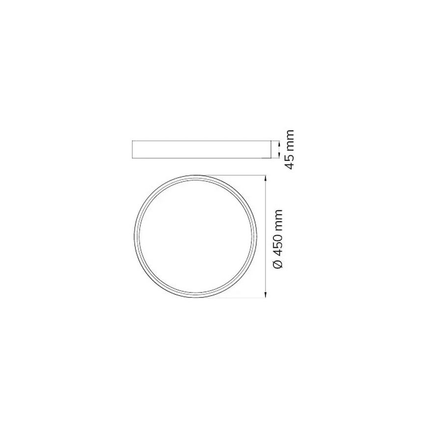 Wofi 12056 - LED Plafon DUBAI LED/27,5W/230V antracytowy