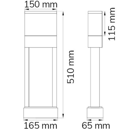 Wofi 12225 - LED Numer domu DIEGO LED/10,5W/230V 3000K IP54