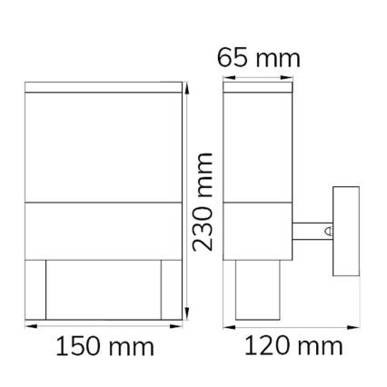 Wofi 12227 - LED Numer domu DIEGO LED/10,5W/230V 3000K IP54