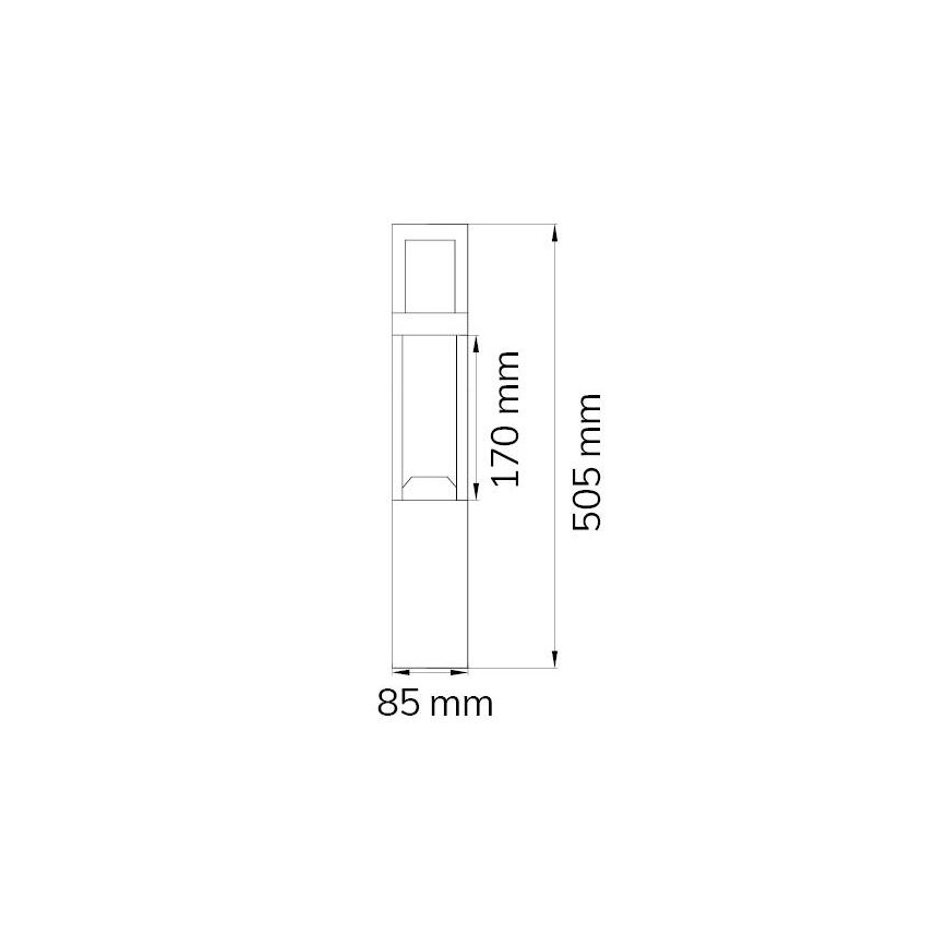 Wofi 12228 - LED Lampa zewnętrzna SIERRA LED/10W/230V IP54 50,5 cm