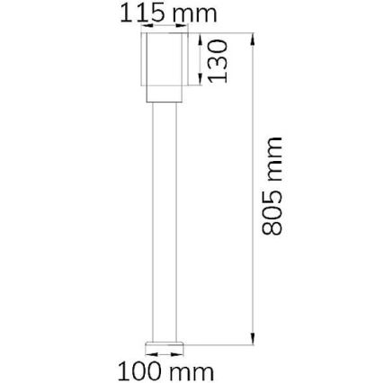 Wofi 12232 - Lampa zewnętrzna PITA 1xE27/10W/230V IP54