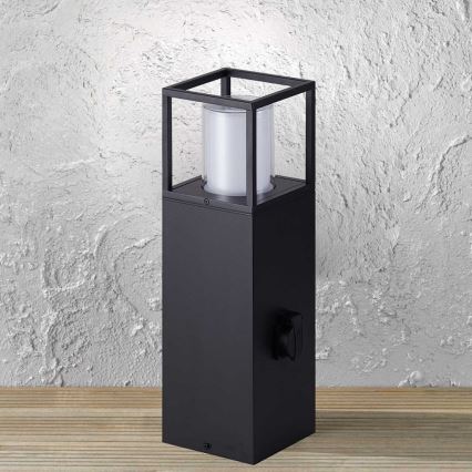 Wofi 12233 - Lampa zewnętrzna LED z gniazdkiem FILIA LED/8,5W/230V IP54 50 cm SCHUKO