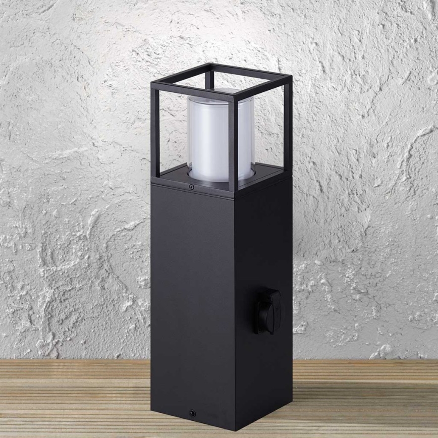 Wofi 12233 - Lampa zewnętrzna LED z gniazdkiem FILIA LED/8,5W/230V IP54 50 cm SCHUKO