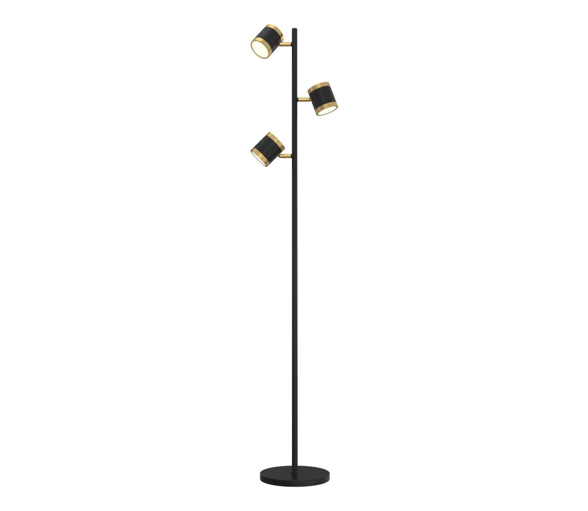 Wofi 3003-304S - LED Lampa podłogowa ściemnialna TOULOUSE LED/21W/230V czarna/złota