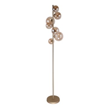 Wofi 3014-701W - LED Lampa podłogowa VILLA 7xG9/3W/230V złota