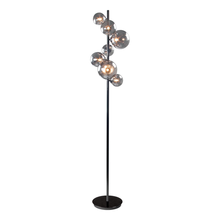 Wofi 3014-705W - LED Lampa podłogowa VILLA 7xG9/3W/230V czarna