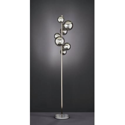 Wofi 3014-705W - LED Lampa podłogowa VILLA 7xG9/3W/230V czarna