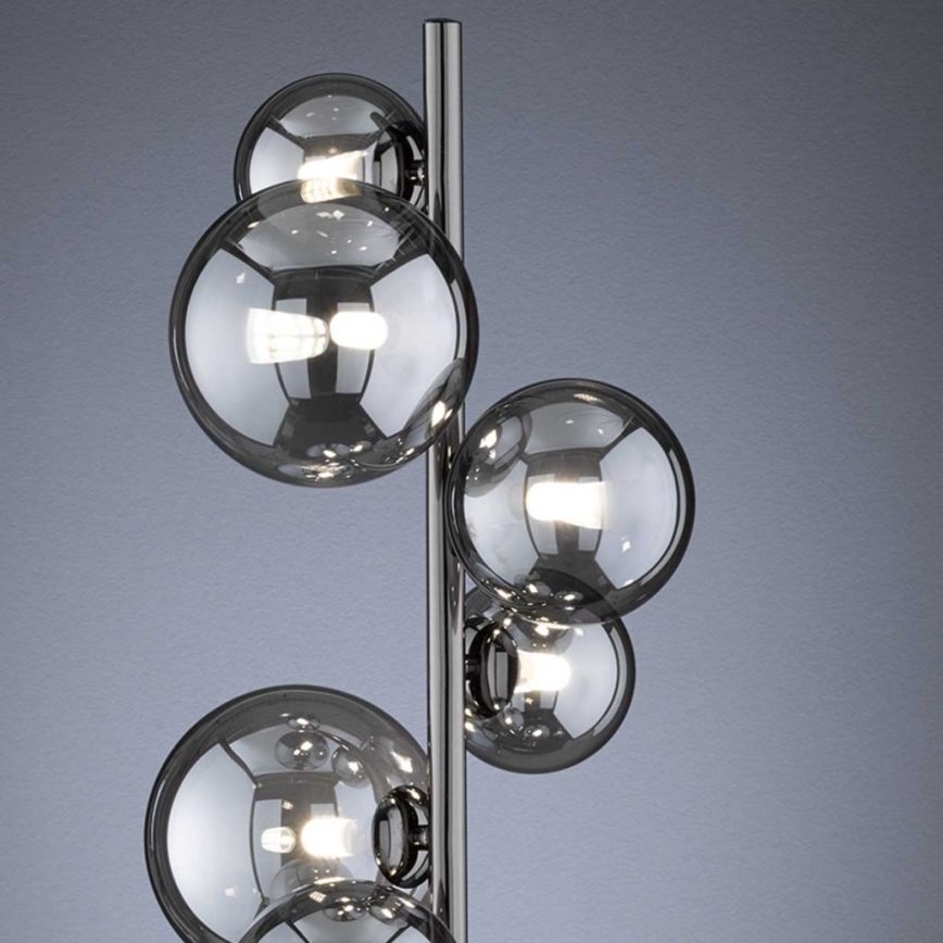 Wofi 3014-705W - LED Lampa podłogowa VILLA 7xG9/3W/230V czarna