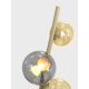 Wofi 3014-904 - LED Lampa podłogowa NANCY 9xG9/3,5W/230V złota/szara