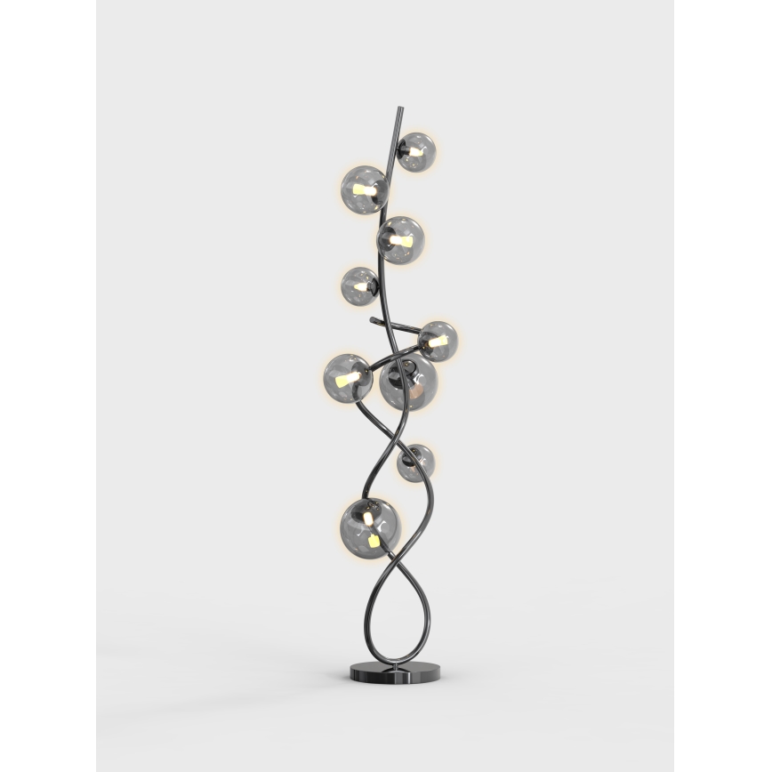 Wofi 3014-905 - LED Lampa podłogowa NANCY 9xG9/3,5W/230V czarna chrom