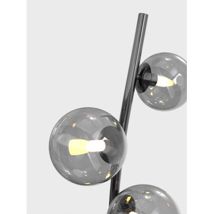 Wofi 3014-905 - LED Lampa podłogowa NANCY 9xG9/3,5W/230V czarna chrom