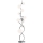Wofi 3014-907 - LED Lampa podłogowa NANCY 9xG9/3,5W/230V chrom błyszcząca