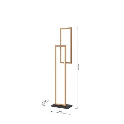 Wofi 3023-206 - LED Lampa podłogowa ściemnialna PESCARA LED/21W/230V