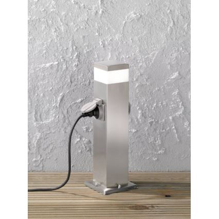 Wofi 3054.01.97.7000 - Lampa zewnętrzna LED z dwoma gniazdkami TARA LED/7W/230V IP44 SCHUKO