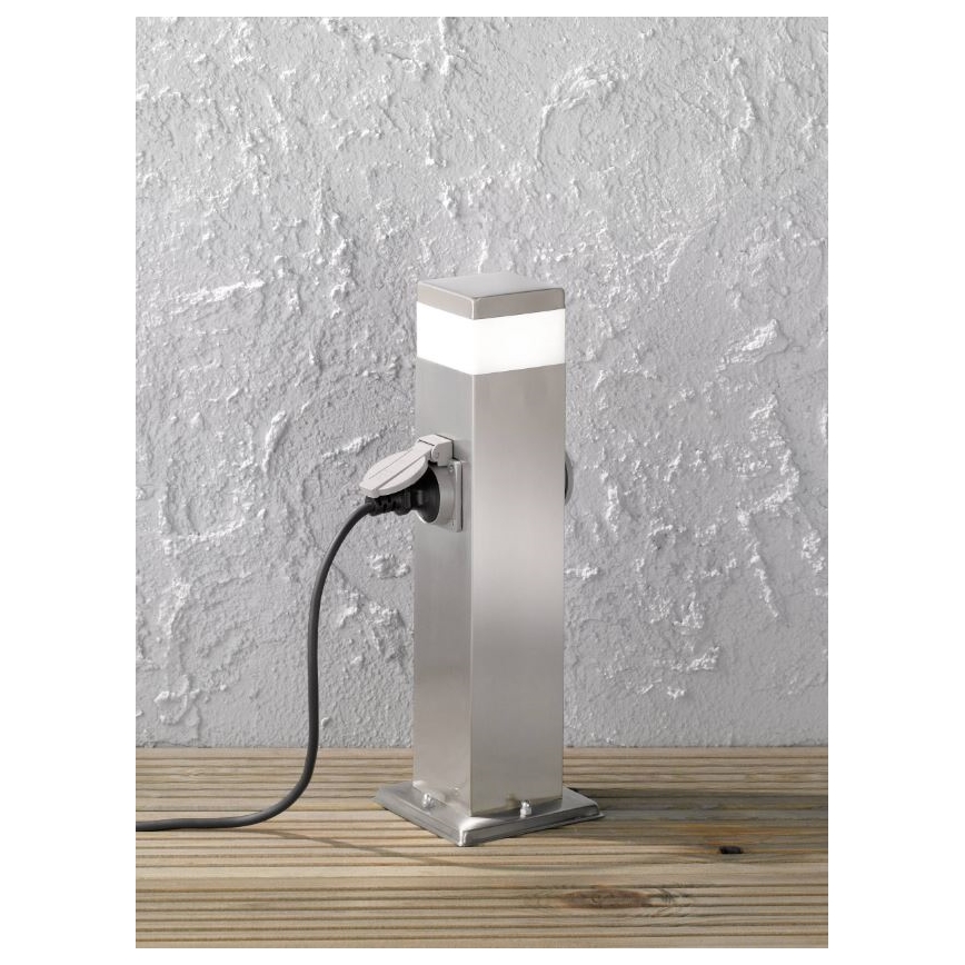 Wofi 3054.01.97.7000 - Lampa zewnętrzna LED z dwoma gniazdkami TARA LED/7W/230V IP44 SCHUKO