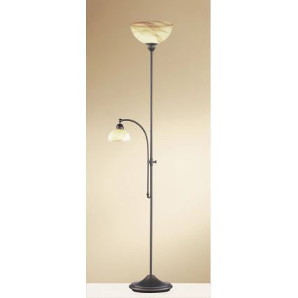 Wofi 3128.02.09.0000 - Lampa stojąca LACCHINO 1xE27/120W/230V + 1xE14/40W