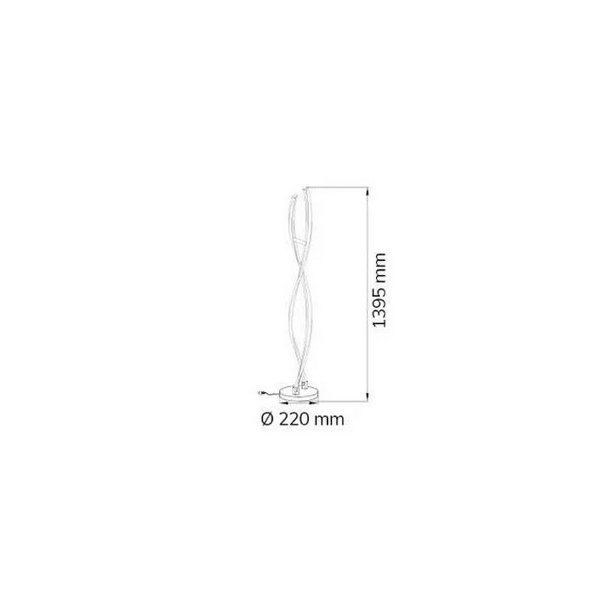 Wofi 3152.02.01.6000 - LED Ściemnialna lampa podłogowa IDANA 2xLED/14W/230V