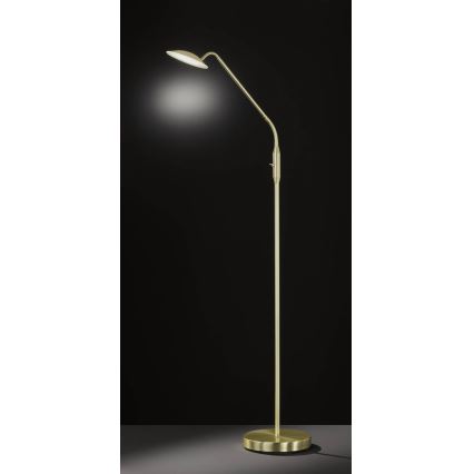 Wofi 3446.01.32.7000 - LED Ściemnialna lampa podłogowa ORTA LED/12W/230V mosiądz