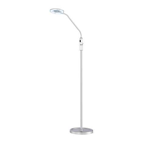 Wofi 370801700000 - LED Lampa podłogowa LAUREL 1xLED/4W/230V srebrny