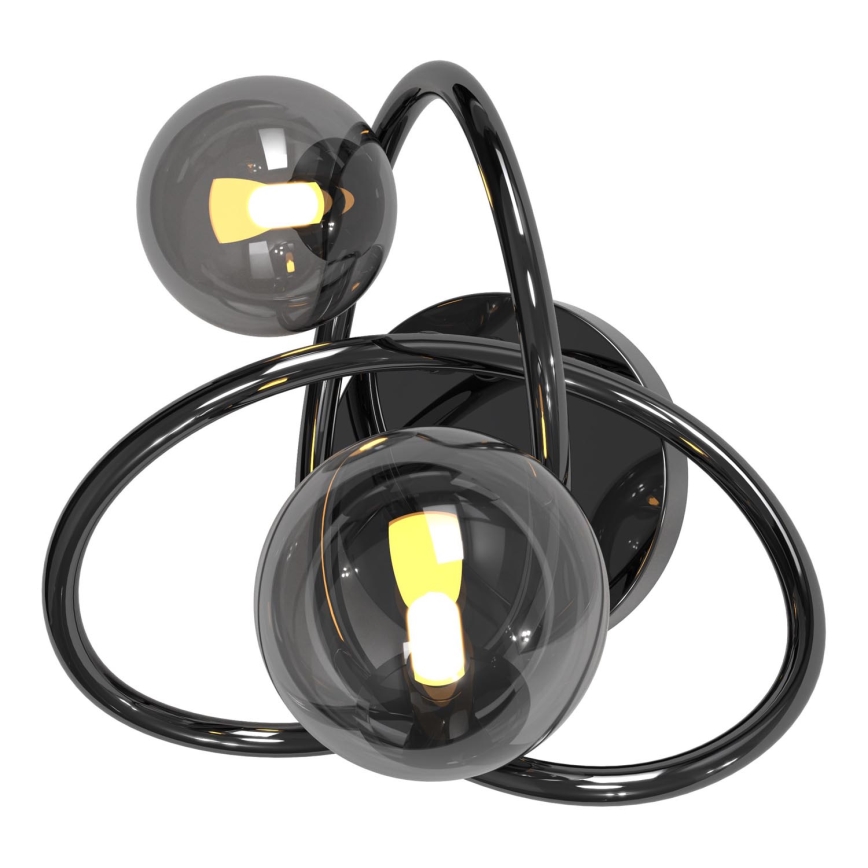 Wofi 4014-205 - LED Kinkiet NANCY 2xG9/3,5W/230V czarny/chrom błyszczący