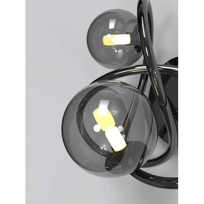 Wofi 4014-205 - LED Kinkiet NANCY 2xG9/3,5W/230V czarny/chrom błyszczący