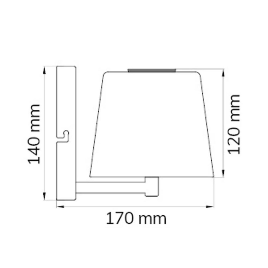 Wofi 4015.01.64.9000 - LED Kinkiet ściemnialny GENK LED/2W/5V 2500 mAh
