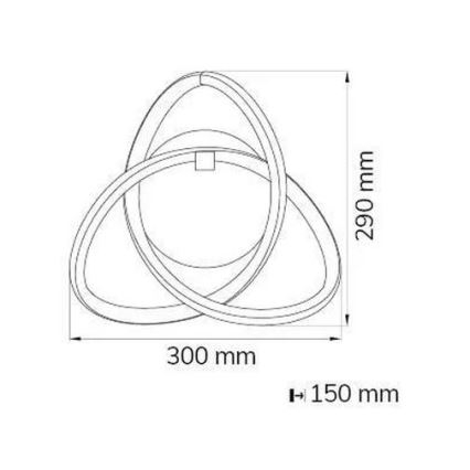 Wofi 4134.01.88.9000 - LED Kinkiet INDIGO LED/14W/230V