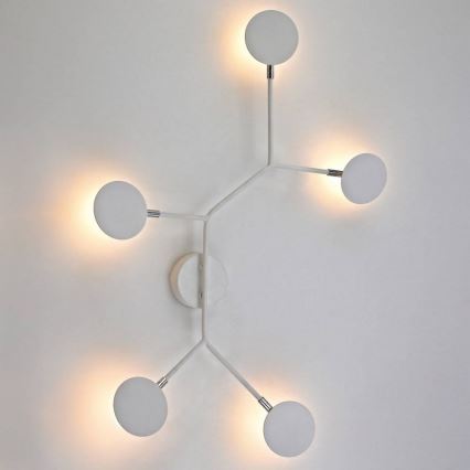 Wofi 446604109000 - LED Kinkiet Ścienny BELIZE 5xLED/5W/230V 3000K biały