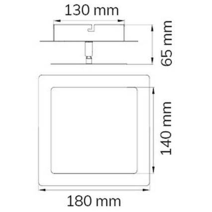 Wofi 451401709000 - LED Kinkiet FEY LED/8W/230V matowy chrom